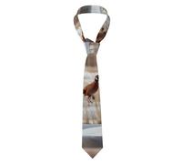 HJFCZH pheasant hunting Printed Men's Necktie tie Soft & Comfortable, Non-Deforming, Fade-Resistant, Durable (57X3.1 inch)