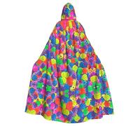 HJFCZH Pickleball Balls Colors Pattern Prints Hooded Cloak - Extra Large Cape with Drawstring, Cozy Layer