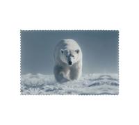 HJFCZH Polar Bear On The Snowy Plains Prints Placemats Set of 6 12x18in - A Great Housewarming Gift for a Warm & Stylish Home
