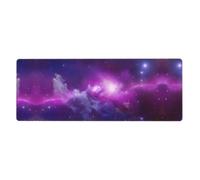 HJFCZH Purple&Blue Galaxy Mouse Pad 12x31.5in Extended Desk Throw