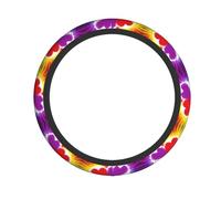 HJFCZH Rainbow Colored Gay Pride Hearts Prints Thoughtful Car Accessory Gift - Quality Wheel Layer for the Driver You Love