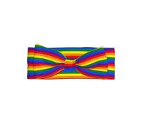 HJFCZH Rainbow Pattern Prints Baby Bow Headband - High-Grade Polyester & Spandex Knit Throw for Newborns - Soft, Stretchy & Adorable for Baby Girls 0-6 Months