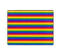 HJFCZH Rainbow Pattern Prints High-grade Non-Slip Floor Mat 63x48in - Plush Shag Throw Rug for Entryway, Living Room & Bedroom Comfort