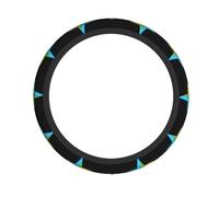 HJFCZH Rainbow Star Graffiti Prints Quality Steering Wheel Layer - Durable Neoprene Protection & Universal Fit