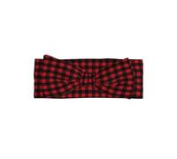 HJFCZH Red Black Buffalo Check Plaid Pattern Prints Baby Bow Headband - Soft & Stretchy Newborn Hair Accessory for Photo Shoots & Baby Shower Gifts - Gentle Knit Layer for Infants 0-6 Months