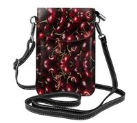 HJFCZH Red cherry Leather Crossbody Phone Cover
