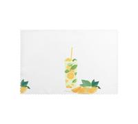 HJFCZH Refreshing Summer Prints Placemats Set of 6 12x18in - Durable Table Layers with Heat-Resistant & Stylish Prints