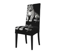 HJFCZH Removable dining chair cover King of the Forest Prints soft and comfortable for banquet and ceremony restaurant chairs