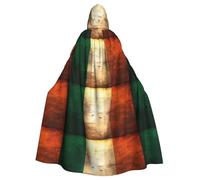 HJFCZH Retro Irish flag Printing Halloween Adult Hooded Cloak is a super large, comfortable, and durable cloak
