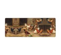 HJFCZH Roast Chicken Hen Farm Prints Mouse Pad 12x31.5in