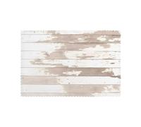 HJFCZH Rustic Old Barn Wood Prints Quality Table Layers - Heat Resistant Place Mat Covers， Durable 6-Piece Set with Printed Designs