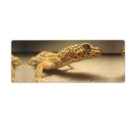 HJFCZH Sand Leopard Gecko Mouse Pad 12x31.5in Extended Desk Throw