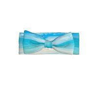 HJFCZH Scenic sea water Prints Baby Bow Headband - High-Grade Polyester & Spandex Knit Throw for Newborns - Soft, Stretchy & Adorable for Baby Girls 0-6 Months