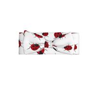 HJFCZH Seven Star Ladybird Prints Baby Bow Headband - Adorable Newborn Accessory for Sweet Photo Shoots & Baby Showers