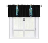 HJFCZH Small Fish in Glass Bottle Prints Kitchen Window Cover - 54x18 Inch Peach Skin Valance for Soft Lighting & Easy Style