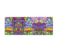 HJFCZH Smoke Mushrooms Mouse Pad 12x31.5in Extended Desk Mat