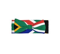 HJFCZH South Africa flag Prints Baby Bow Headband - High-Grade Polyester & Spandex Knit Throw for Newborns - Soft, Stretchy & Adorable for Baby Girls 0-6 Months