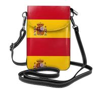 HJFCZH Spanish flag Leather Crossbody Phone Cover