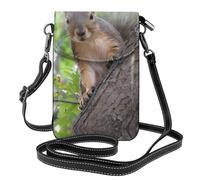 HJFCZH Squirrel in The Tree Leather Crossbody Phone Cover