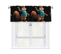 HJFCZH Squirrel Who Directs The Circus Prints Durable Window Layer - 54x18 Inch 100% Polyester Peach Skin Valance for Long-Lasting Style