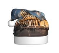 HJFCZH St Peter's Basilica Printing Christmas Hat for Adult Making It a Fun and Durable Gift for Men and Women