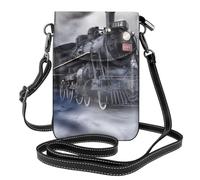 HJFCZH Steam Train Clouds Leather Crossbody Phone Cover