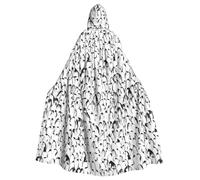 HJFCZH Stylish Crowd of Penguins Pattern Prints Hooded Cloak - Extra Large Cape with Drawstring, Cozy Layer