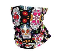 HJFCZH Sugar Skulls Prints Multifunctional Sport Headband - Seamless Stretchable Neck Warmer for Running, Hiking, Cycling & Beach Fun - Soft, Quick-Dry, Versatile Headwear