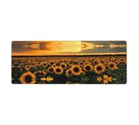 HJFCZH Sunflower and sunset Mouse Pad 12x31.5in Extended Desk Protector
