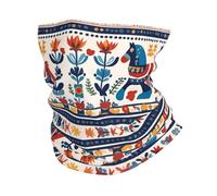 HJFCZH Swedish Dala Horse Folk Prints Great Performance Head Wrap Multifunctional Soft & Stretchy Polyester Sport Towel