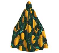 HJFCZH sweet mango Printed Halloween Adult Hooded Cloak for various party and carnival settings