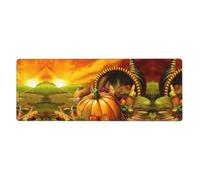 HJFCZH Thanksgiving Day Pumpkin Mouse Pad 12x31.5in Large Desk Throw