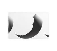 HJFCZH The Broken Crescent Moon Prints Placemats Set of 6 12x18in - Durable Table Layers with Heat-Resistant & Stylish Prints