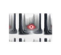 HJFCZH The Eye of Terror in the Forest Printed Placemats for Dining Table Set of 6 for Hotels, Homes, and Banquets as Decorative Table Decorations, Beautiful durable
