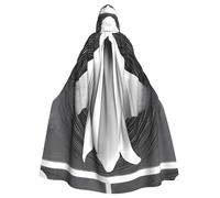 HJFCZH The Ghost in the Vortex Picture Halloween Adult Hooded Cape Super Large Hooded Cloak
