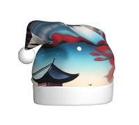 HJFCZH The Pearl of the Ori Printing Christmas Hat for Adult Making It a Fun and Durable Gift for Men and Women