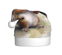 HJFCZH The Squirrel Gathering Nuts Picture Christmas Hat for Adult quality festive accessory crafted soft, lightweight