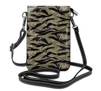 HJFCZH Tiger Stripe Camo Leather Crossbody Phone Pouch