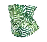 HJFCZH Tropical Palm Tree Leaves Watercolor Prints Multi-Functional Sport Throw - Seamless, Quick-Dry Headwear for Hiking, Cycling, and Beyond!