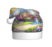 HJFCZH Unicorn Fairy Tale Printed Christmas Hat for Adult quality festive accessory crafted soft, lightweight