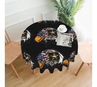 HJFCZH US Army Cool American Flag Eagle Prints Round Table Throw 60 Inch - Waterproof Table Cover - Soft & Wrinkle Resistant Decor Layer for Dinners, Parties & Everyday Use