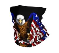 HJFCZH USA Flag Patriotic Eagle Prints Performance Polyester Headband Multi-Purpose Sports Towel - Soft Breathable Quick Dry Cover