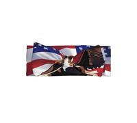 HJFCZH USA Patriotic Eagle with American Flag Prints Baby Bow Headband - Adorable Newborn Accessory for Sweet Photo Shoots & Baby Showers