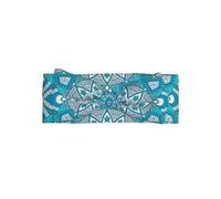 HJFCZH Vintage Mandala Flowers Prints Baby Bow Headband - High-Grade Polyester & Spandex Knit Throw for Newborns - Soft, Stretchy & Adorable for Baby Girls 0-6 Months