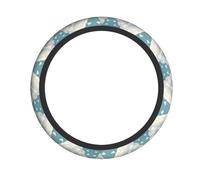 HJFCZH White Clouds and Little Sheep Prints Quality Steering Wheel Layer - Durable Neoprene Protection & Universal Fit