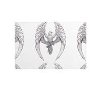 HJFCZH White Feather Phoenix Prints Placemats Set of 6 12x18in - A Great Housewarming Gift for a Warm & Stylish Home