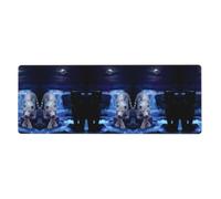 HJFCZH White Tiger And Black Panthers Mouse Pad 12x31.5in Large Desk Throw