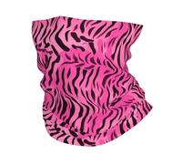 HJFCZH zebra tiger leopard pink Prints Multi-Function Sport Throw - Seamless, Breathable, Quick-Dry Headwear for Hiking, Biking & Outdoor Adventures