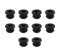 HJGarden 10PCS Black 8mm Rubber Grommets Wiring Gasket Hole Ruber Grommet Rubber Ring Sealing Grommet Oil Resistant Armature Rubber Grommets for Wiring Cable