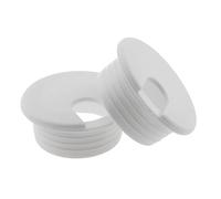HJGarden 2PCS 1-1/2inch / 38mm Desk Grommet Wire Cord Cable Grommets Hole Cover for Office PC Desk Cable Cord Organizer Plastic Cover, White